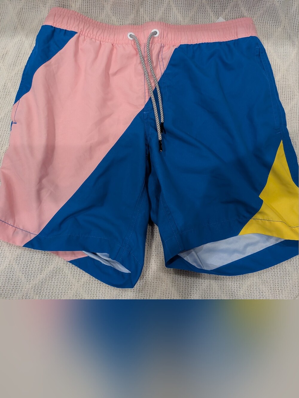 Maamgic Colorblock Athletic Shorts in Pink, Blue & Yellow